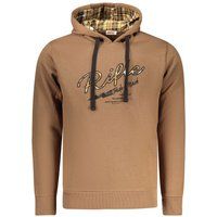Herren Brauner Hoodie mit Grafikdruck