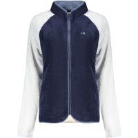 Zweifarbige Fleecejacke mit Reißverschluss