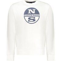 Herren Baumwoll-Sweatshirt mit Rundhalsausschnitt und Logo