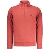Lässiges Baumwollmischung Sweatshirt mit halbem Reißverschluss