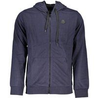 Herren Zip-Up Baumwollmischung Hoodie