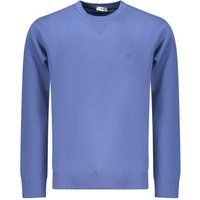 Herren Baumwoll-Sweatshirt in schlichtem Blau