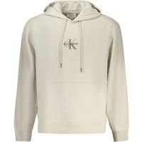 Calvin Klein Beiger Baumwoll-Logo-Hoodie
