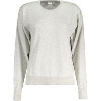 Klassischer Rundhals Baumwollmischpullover