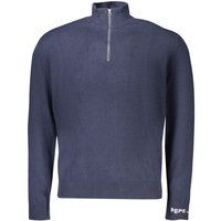 Baumwollmischung Herren Half-Zip-Pullover