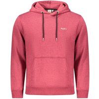 Herren roter Baumwollmischung Hoodie