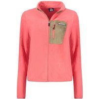Rosa Fleece Sweatshirt mit Reißverschluss