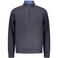 Stilvolles Baumwoll-Sweatshirt mit halbem Reißverschluss
