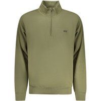 Herren Baumwoll-Sweatshirt mit halbem Reißverschluss