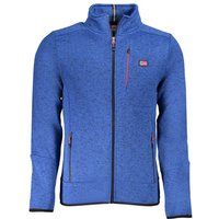 Blaue Fleecejacke mit Reißverschluss