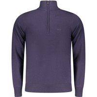 Herren-Pullover mit halbem Reißverschluss