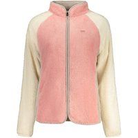 Zweifarbige Fleecejacke mit Reißverschluss