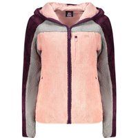 Zweifarbige Fleecejacke mit Reißverschluss