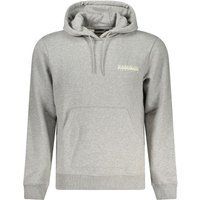 Herren Kapuzenpullover mit Logo, Grau meliert