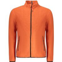 Orange Fleecejacke mit Reißverschluss