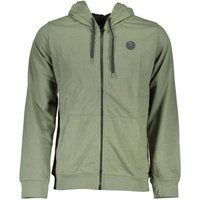Lässiger Baumwollmischungs-Kapuzenpullover mit Reißverschluss