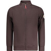 Herren Sweatshirt aus braunem Baumwollmischgewebe