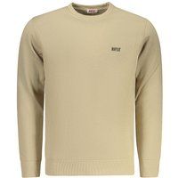 Beige Baumwollmischung Sweatshirt für Herren