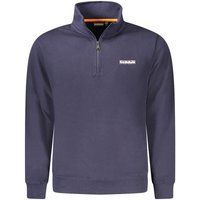 Herren Baumwoll-Sweatshirt mit Viertelreißverschluss