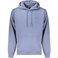 Herren Hoodie aus blauem Baumwollmischgewebe