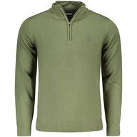 Herren Langarm Pullover mit Halbreißverschluss