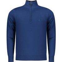 Herren Strickpullover mit halbem Reißverschluss