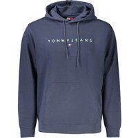 Lässiger blauer Hoodie mit Logo