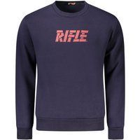 Herren Baumwoll-Logo-Pullover in Blau