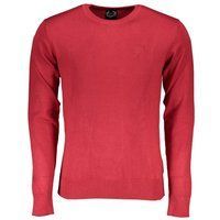 Herren Strickpullover in schlichtem Rot