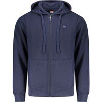 Herren Zip-Up Baumwollmischung Kapuzenpullover