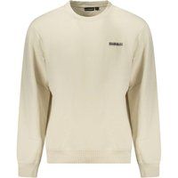 Klassisches beiges Rundhals-Sweatshirt