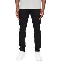 Herren Slim Fit Schwarze Jeans