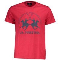 Klassisches rotes Baumwoll-T-Shirt mit Rundhalsausschnitt