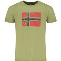 T-Shirt mit Norwegen-Flaggen-Grafikdruck