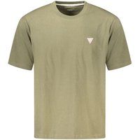 Klassisches olivfarbenes Baumwoll-T-Shirt