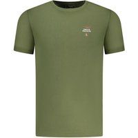 Herren Olivgrünes Grafik T-Shirt