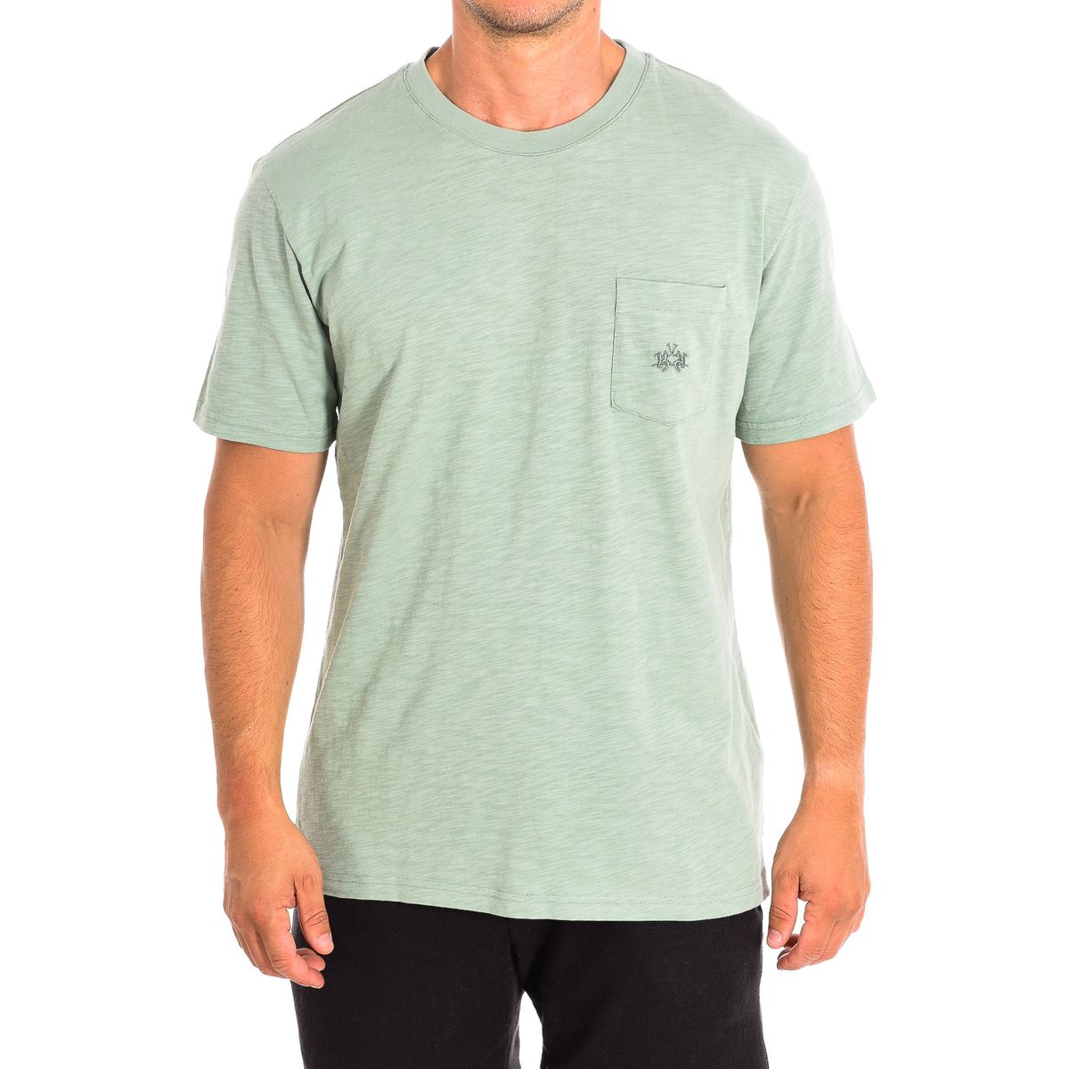 Lässiges Kurzarm-T-Shirt mit Tasche