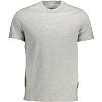 Essentielles meliertes graues T-Shirt aus Baumwollmischung