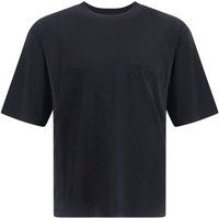 T-Shirt aus Baumwolle mit Stickerei und lockerer Passform
