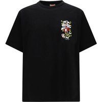 Grafisches Baumwoll-Oversized-T-Shirt