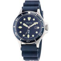 Solarbetriebene Uhr mit blauem Zifferblatt