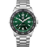 Grün Zifferblatt Edelstahl Uhr