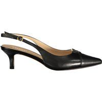 Elegante Leder Slingback Kitten Heels