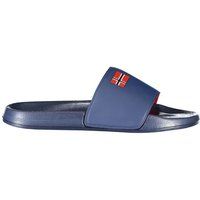 Herren Marineblau Logo Badesandale