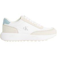 Beige Leder Athleisure Laufschuhe