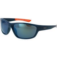 Blaue rechteckige Vollrand Sonnenbrille