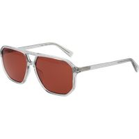 Pilotenbrille mit transparentem Rahmen