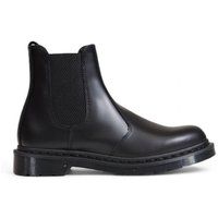 Klassische Chelsea-Stiefel aus schwarzem Leder