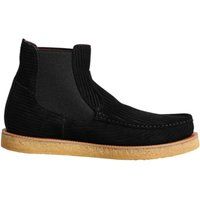 Schwarze Chelsea-Stiefel aus Wildleder