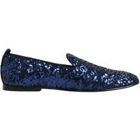 Blaue Pailletten Slipper